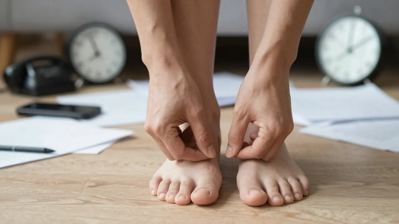 Ръце, които се сгъват и разгъват, докато краката са здраво земни на пода.